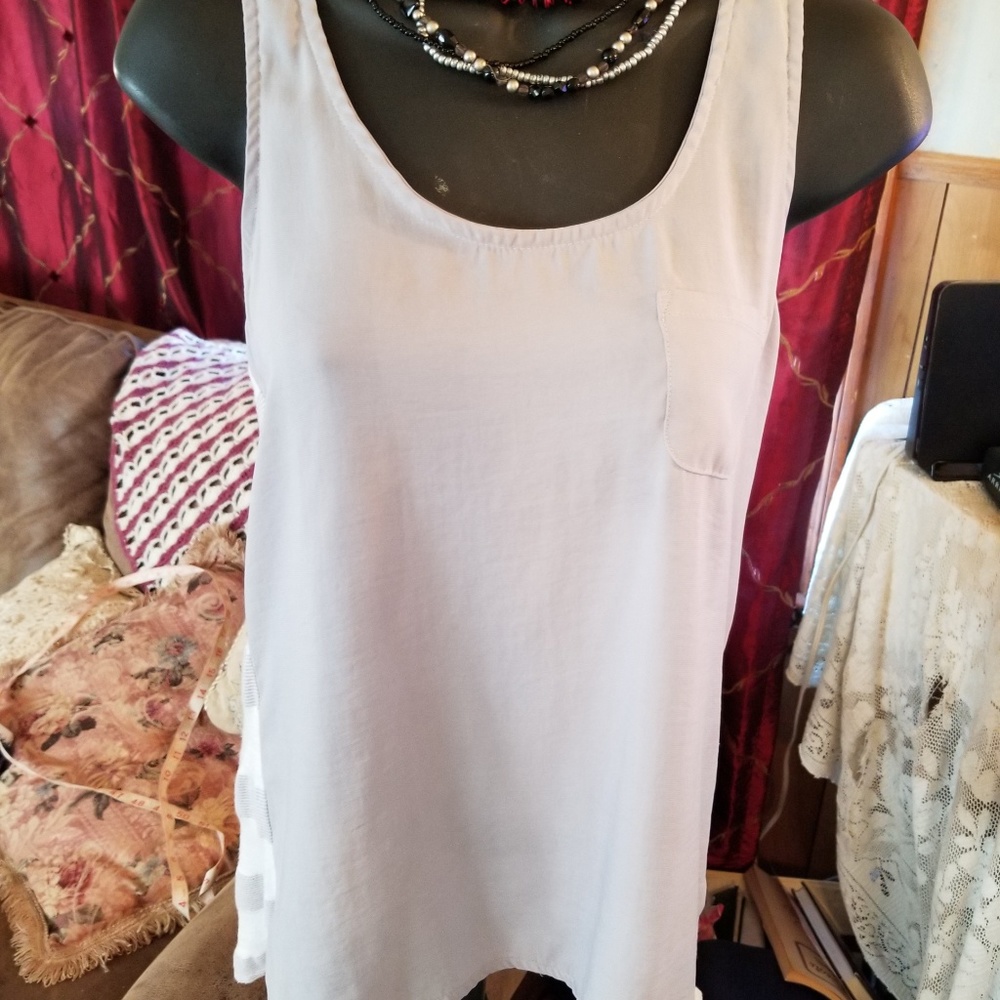 Grey racerback top